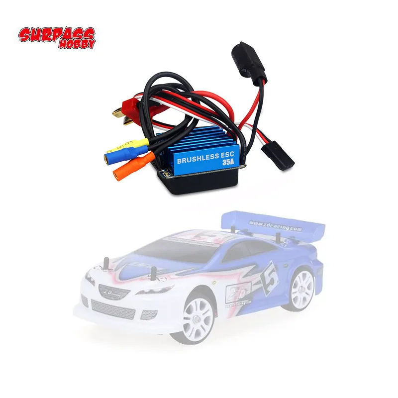 Электрический регулятор скорости 35A бесщеточный ESC для 1/12 1/10 HSP Redcat Traxxas HPI tiiya RC