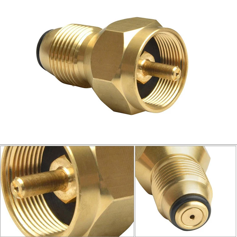 Propane Refill Adapter Lp Gas 1 Lb Cylinder Tank Coupler Heater Bottles Coleman Hand Tools | Инструменты