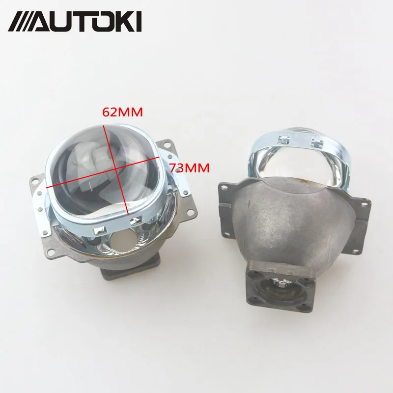 Autoki 3 дюйма Koito Q5 Bi xenon объектив проектора квадратный с крышкой для использования