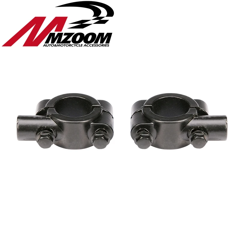 10 мм Универсальный черный мотоцикл Руль управления для мотоциклов зеркало mount