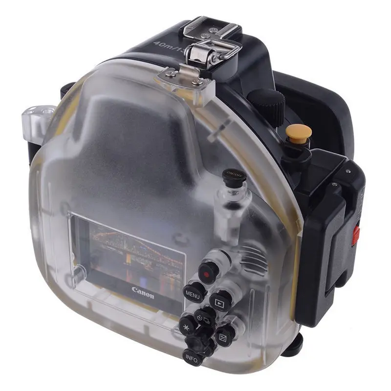 Водонепроницаемый чехол для подводной камеры Canon EOS M 18 55 40 м/130 футов|case for canon|underwater