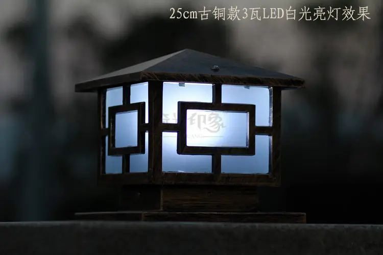 Водонепроницаемый алюминиевый литой столб лампа Европейский Дверной светильник