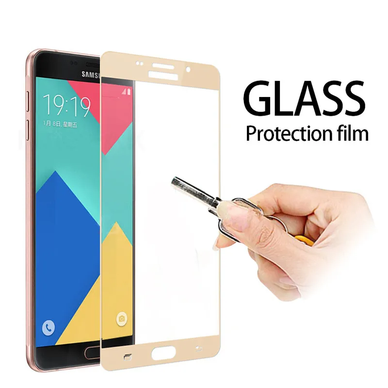 HOPCHAM 9H 0 3 мм закаленное стекло для Samsung Galaxy S7 A3 A5 A7 2016 2017 полноэкранная Защитная