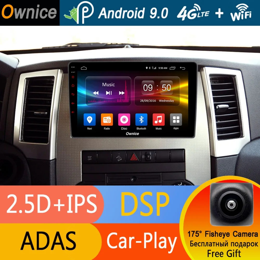 10 1 &quotIPS 1024*600 2.5D IPS Android 9 0 8 ядерный автомобильный стерео GPS Navi Радио плеер для Jeep Grand