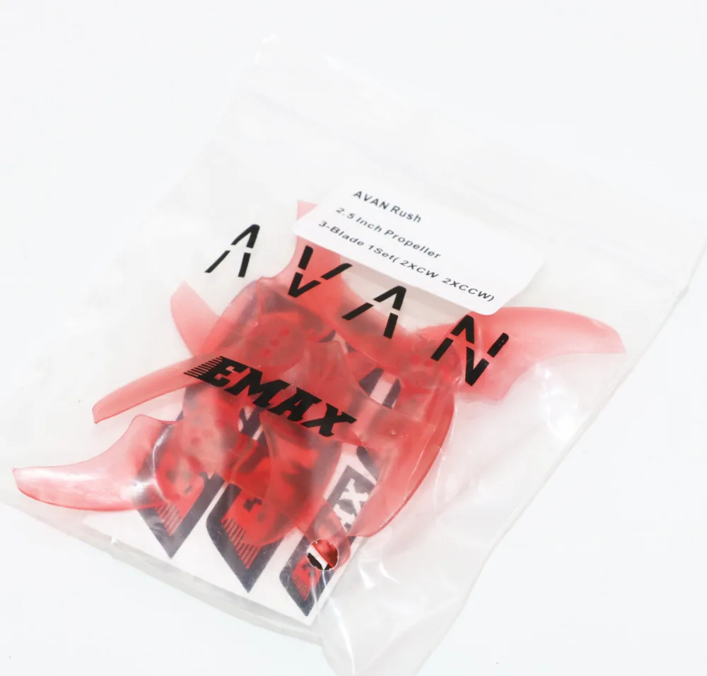 4 шт. оригинальные пропеллеры EMAX AVAN Blur 2 дюйма/2 5 дюйма Prop 10CW + 10CCW батарея для Emax