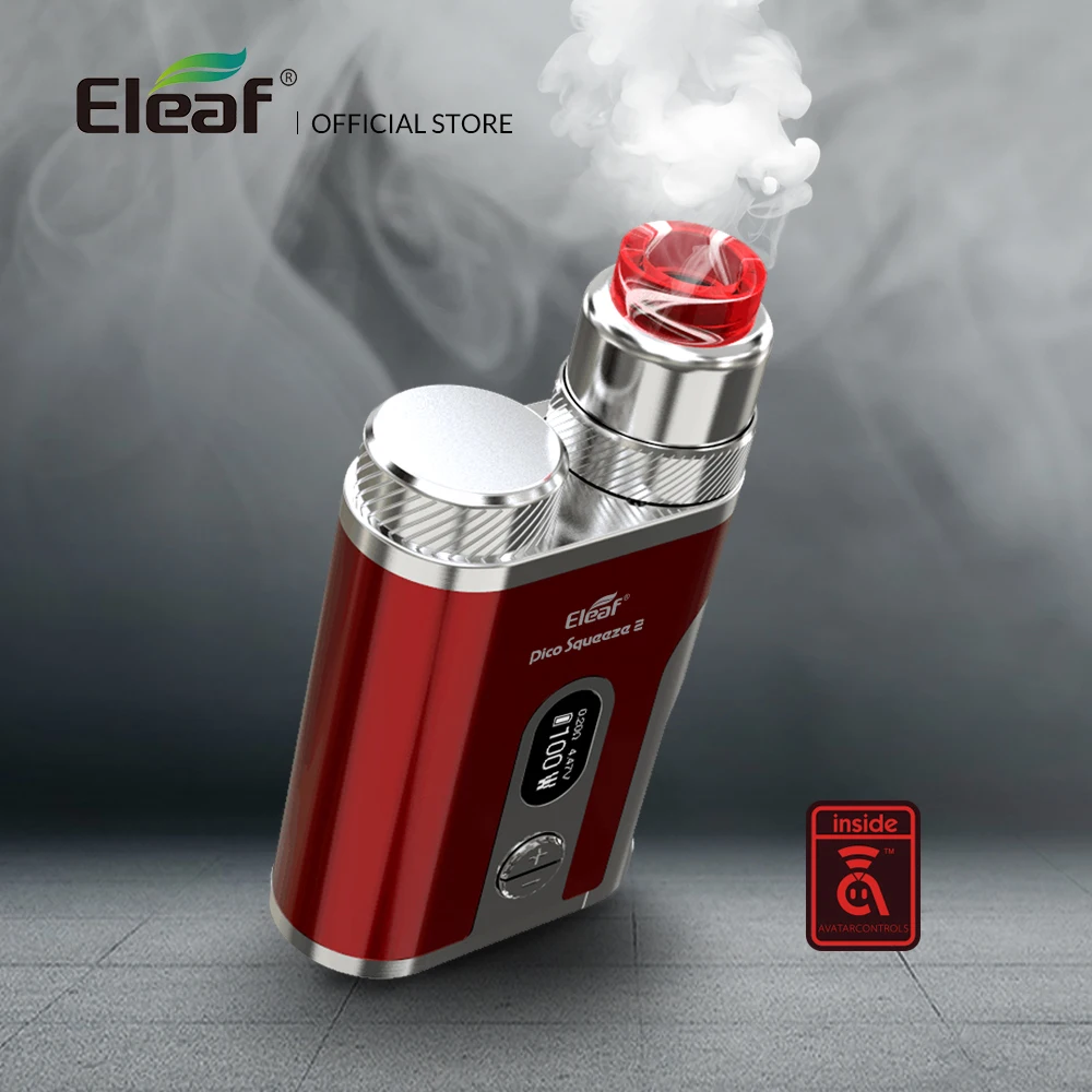 Большая распродажа оригинальный набор Eleaf Pico Squeeze 2 с коралловым атомайзером 100 Вт
