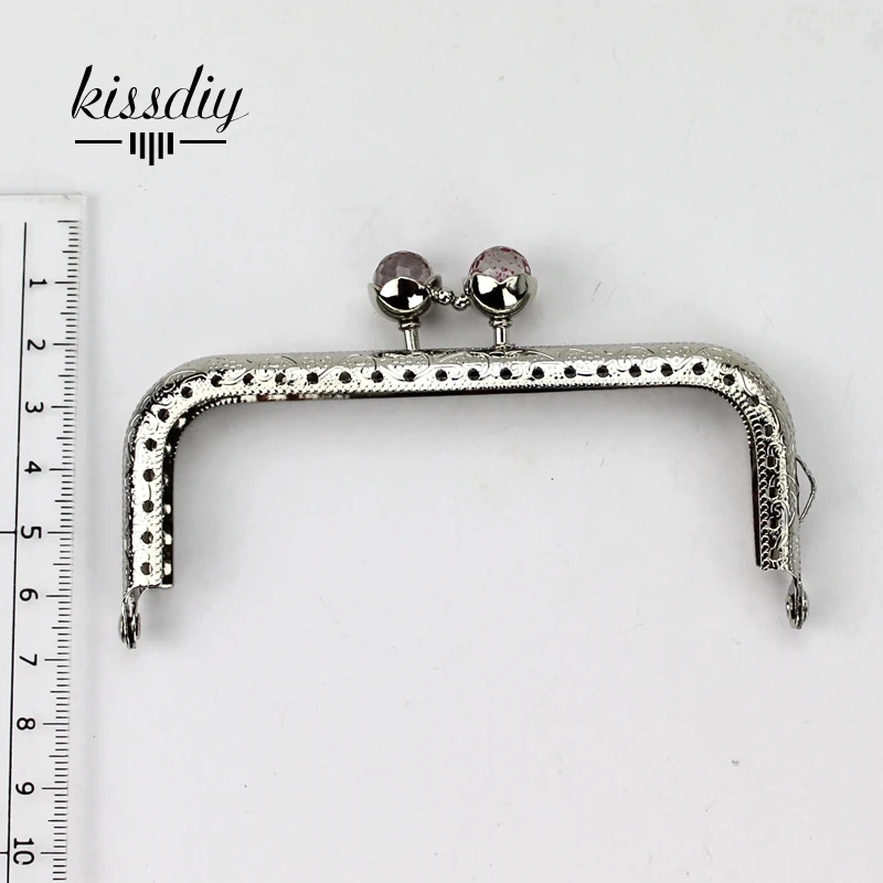 KISSDIY 10 шт. 5 см цветные Хрустальные шарики металлическая рамка для кошелька