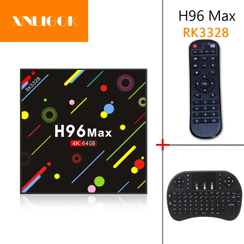 H96 MAX новейший RK3328 Четырехъядерный 4 Гб RAM 64 ROM Android 7 1 TV BOX H2 4K BT4.0 VP9 HDR10 медиаплеер |