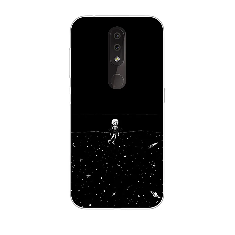 For Nokia 4.2 Case Silicon astronauts Painting Soft TPU Back Cover for Nokia4.2 Phone protect Bags shell |