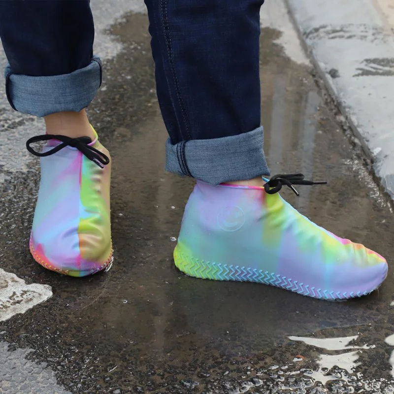 Водонепроницаемые резиновые чехлы для обуви защита многоразового применения