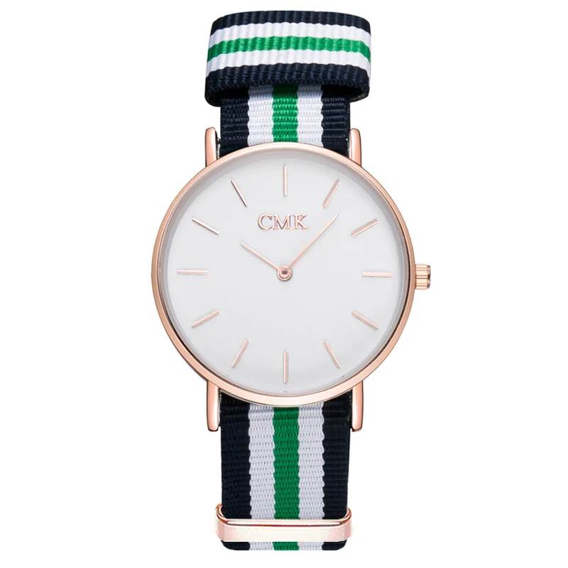 Брендовые Роскошные ультратонкие часы мужские модные повседневные спортивные женские нейлоновый ремешок 10