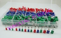 840pcs insulated cord end terminal bootlace cooper ferrules kit set wire copper crimp connector cord pin end terminal