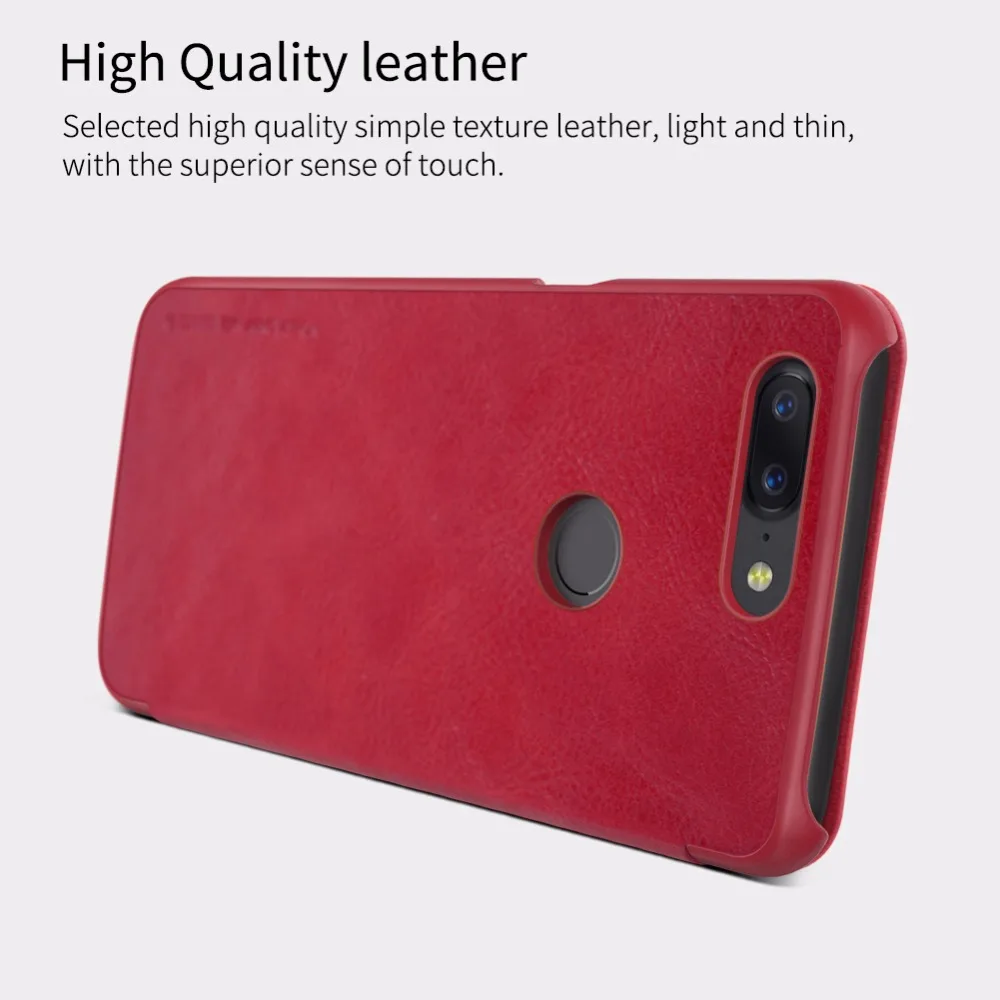 Чехол бумажник NILLKIN QIN для Oneplus 5t чехол книжка из натуральной кожи One plus A5010