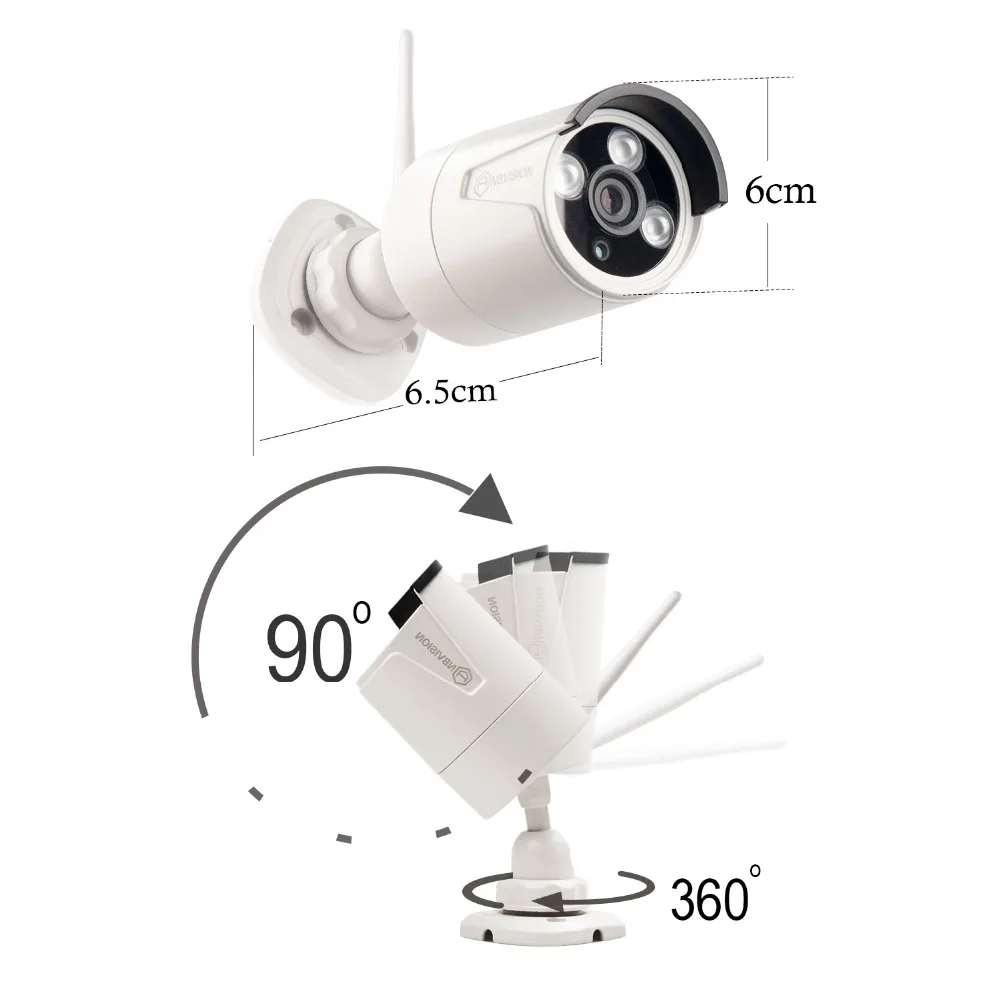 Eyessys 8 шт. P &amp 960P 1.3MP Водонепроницаемый IP Массив светодиодов камера домашняя