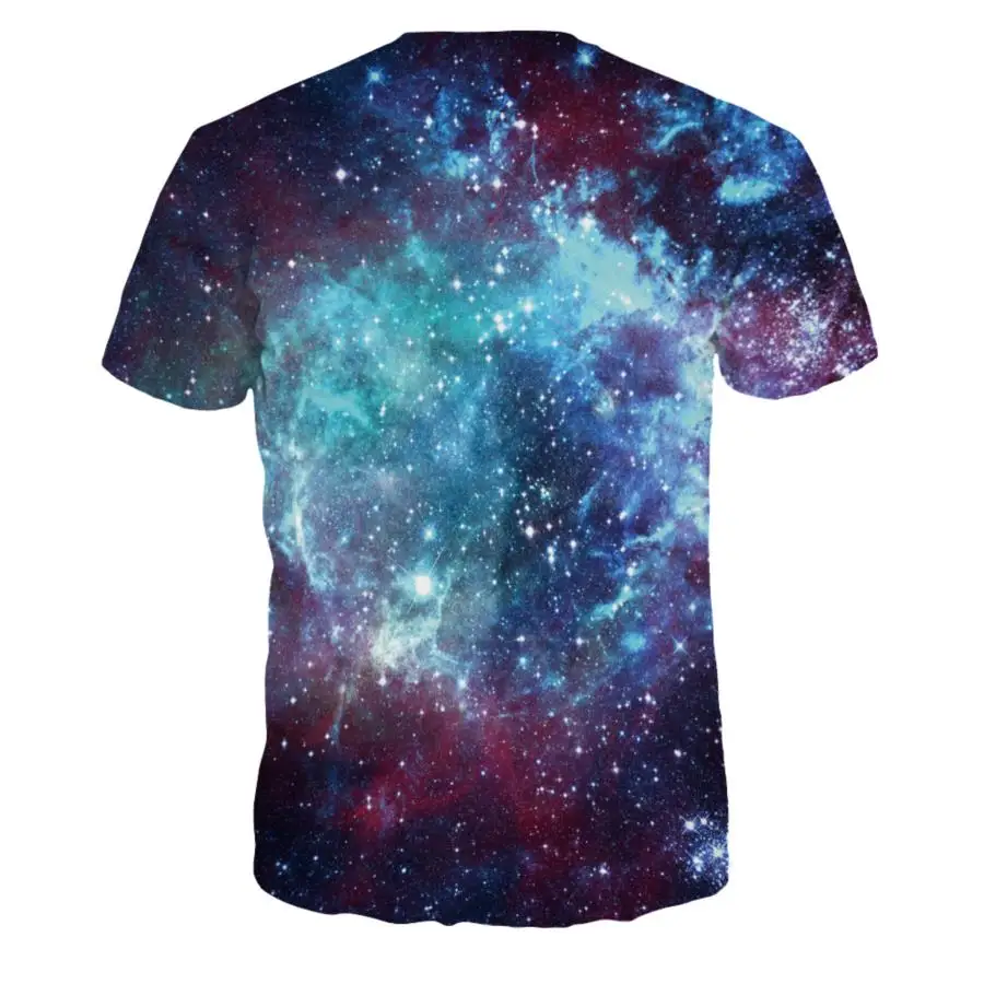 Женская и мужская футболка с 3D принтом голубая Повседневная футболка|tshirt homme|casual