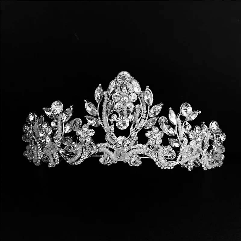 bride wedding crown hair jewelry bijoux women Tiara Headband head crystal rhinestone accessories tiara noiva | Украшения и
