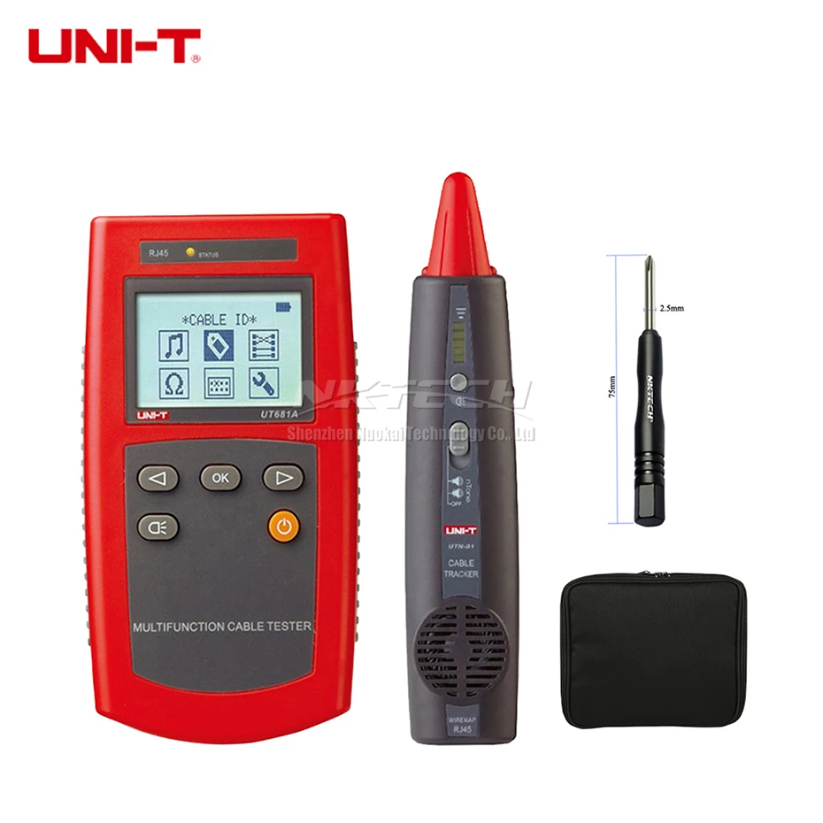 UT681A Multi Функция кабель Finder Комплект 2.0 &quotЖК дисплей Разрешение дисплея 128*6 UT 681A|cable