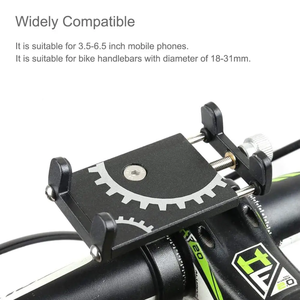 motorcycle cell phone holder aluminum alloy bicycle phone holder bike handlebar cradle for iphone x 8 7 6 plus for xiaomi galaxy free global shipping