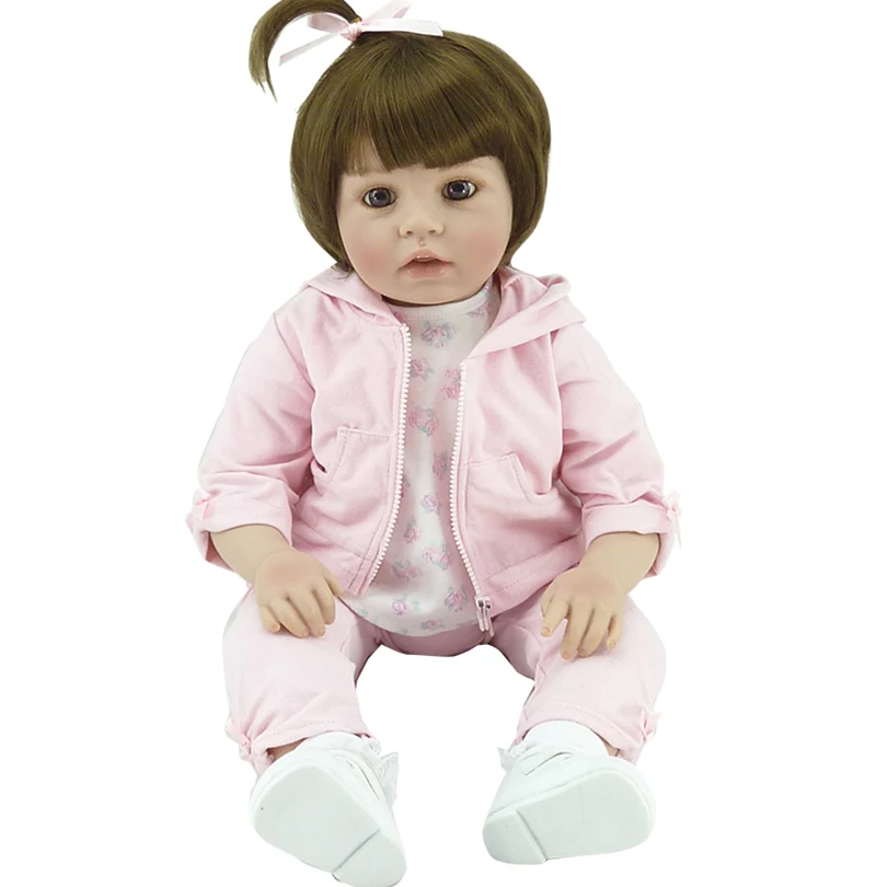 2017 хлопковая Кукла Reborn милые модные силиконовые куклы для новорожденных подарок