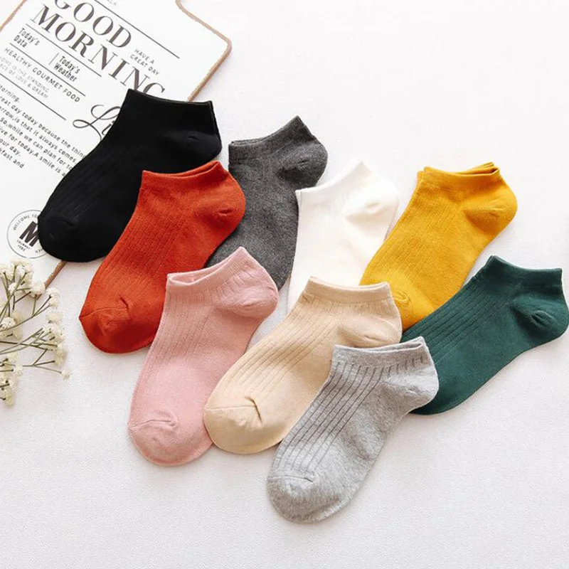 5 пар/лот хлопковые женские носки короткие спортивные мужские летние невидимые