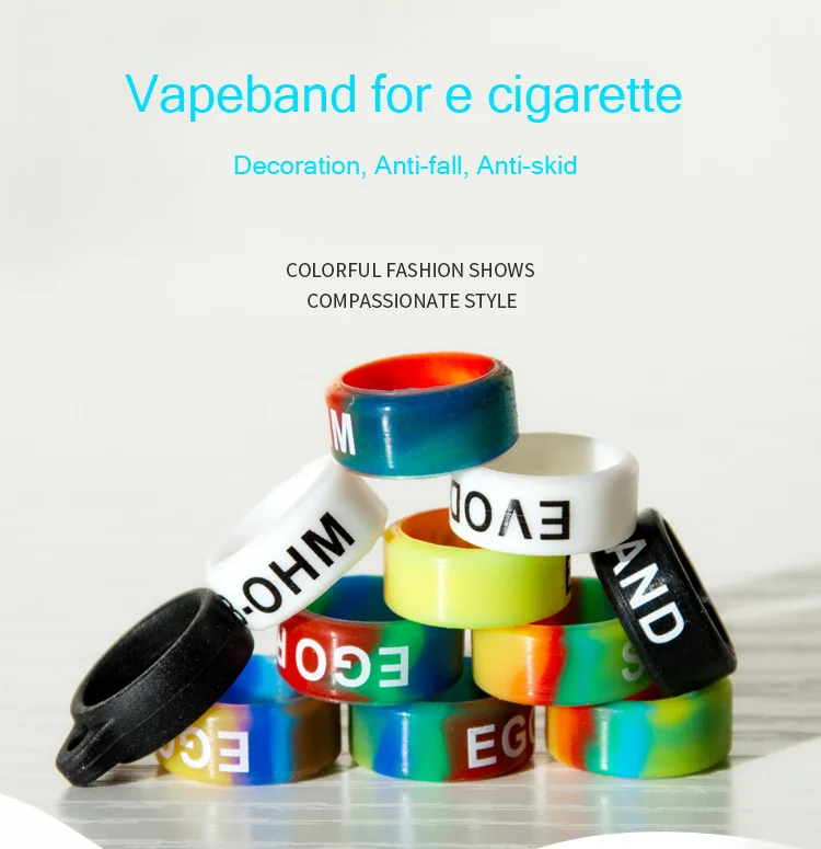 Lovekeke 13*7 мм vapeband украшение анти-осень Противоскользящий Ремешок Крышка для электронной сигареты relx juu vtv spinner mt phix Малый