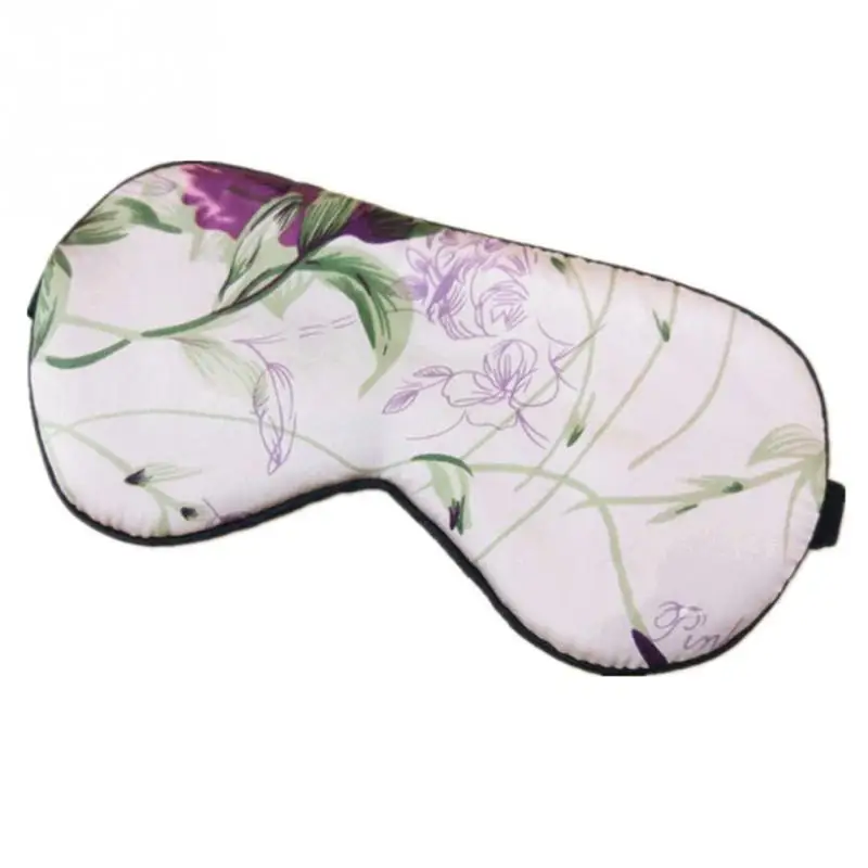 Миндалевидные Натуральные Шелковые маски для сна супер гладкая затеняющая