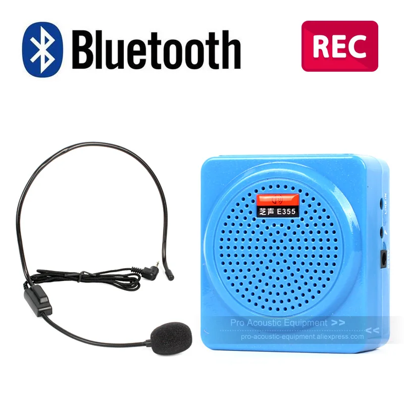 BLUETOOTH голосовой усилитель мегафон усилитель PA система усилитель динамик наушник микрофон рекордер FM радио учитель Тур гид тренер