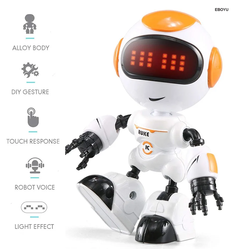 JJRC R8 LUKE Интеллектуальный робот сенсорное управление DIY жесты разговора умный Радиоуправляемый мини-робот игрушка в подарок