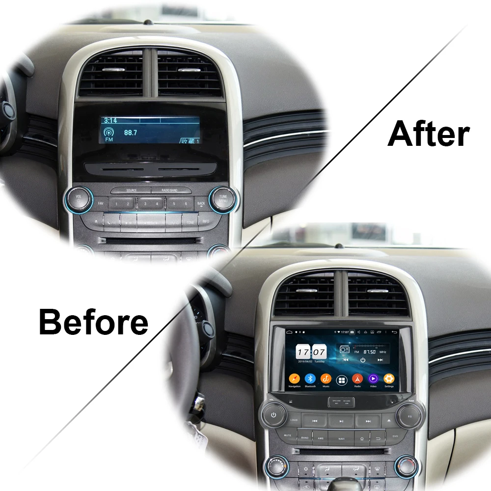 Автомагнитола Owtosin мультимедийный видеоплеер навигация GPS Android 9 0 для Chevrolet Malibu 2012