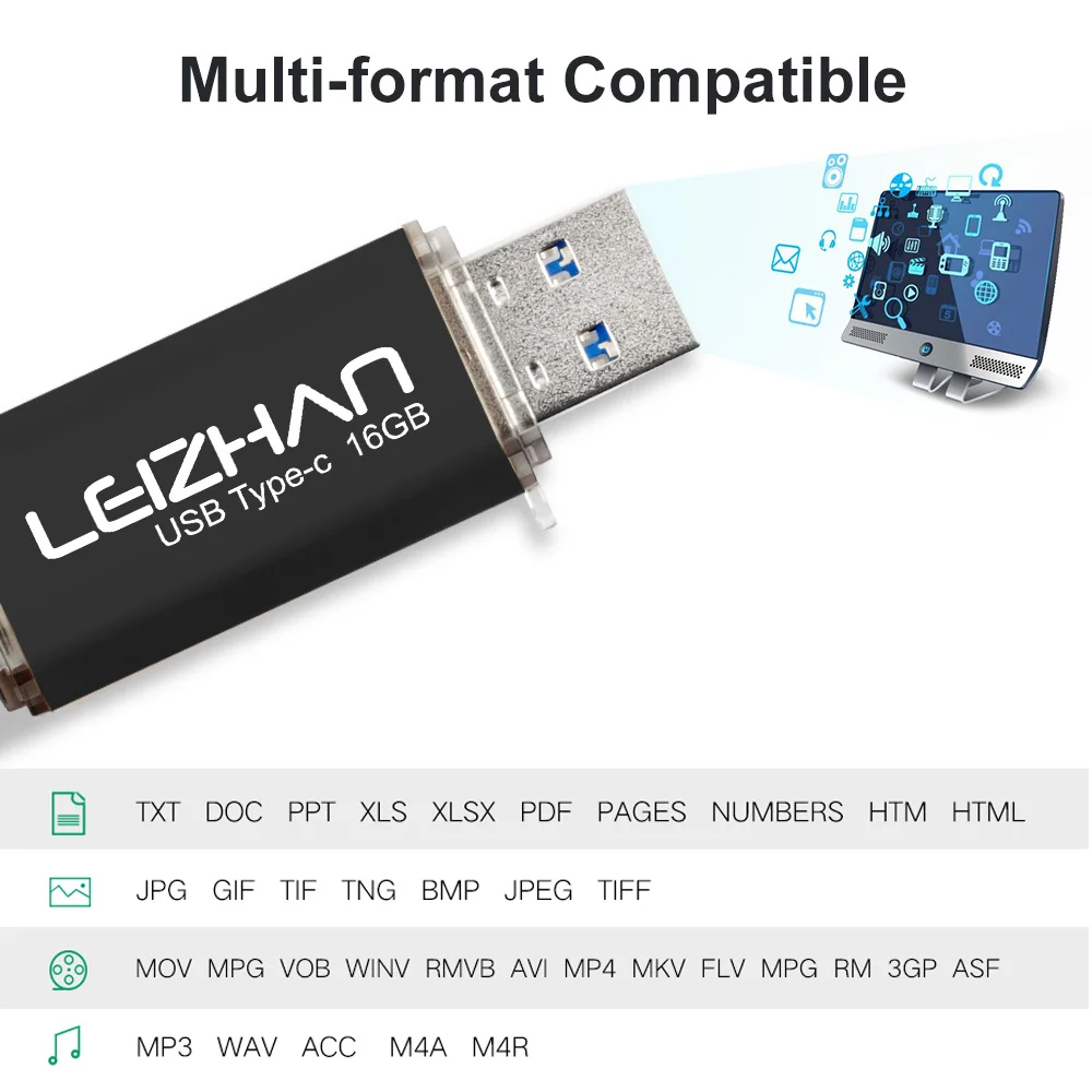 Usb флеш-накопитель type-c 128 ГБ для samsung s10 s9 s8 256 usb 3 0 64 32 16 | Компьютеры и офис