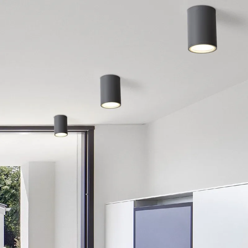 Cylinder LED Ceiling Down Light Fixture Modern Lamp COB Chipset Restaurant Balcony Lighting Fixtures 110-240V | Лампы и освещение