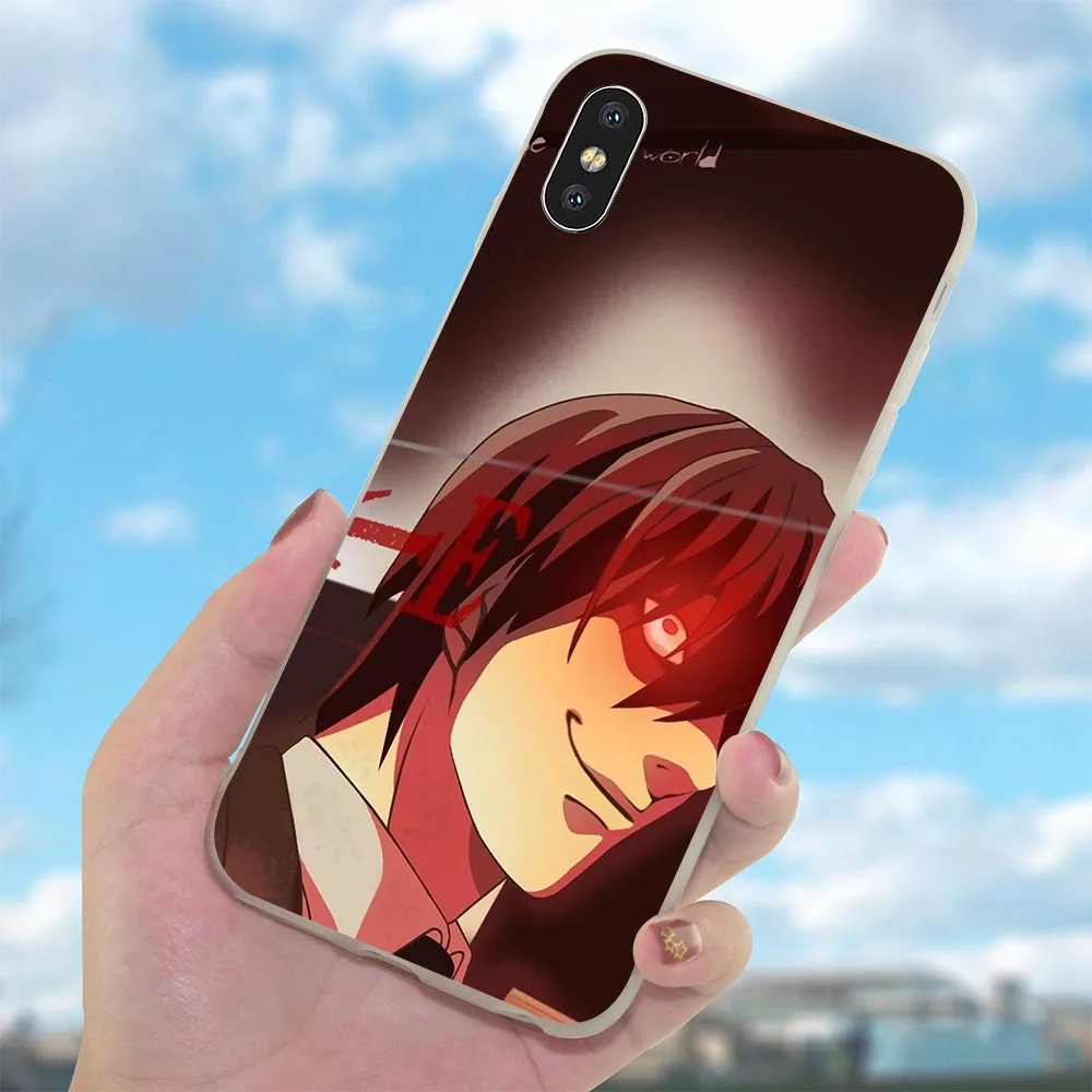 Мягкий силиконовый чехол из ТПУ для iPhone Xs с японским аниме Death Note|Бамперы| |