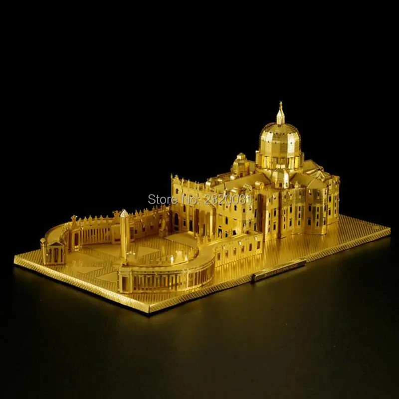 3D металлическая головоломка собиратель Святого Петра архитектурная модель