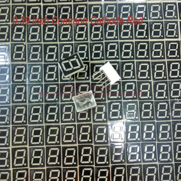 (10 шт./лот) 10 Pins 3911AR 0 39 дюйма 1 битная цифра 7 сегментный красный светодиодный