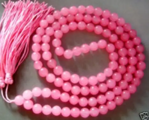 Скидка 30% оптовые цены быстрая доставка&gt @&gt Горячая буддистская 108 розовый Mala