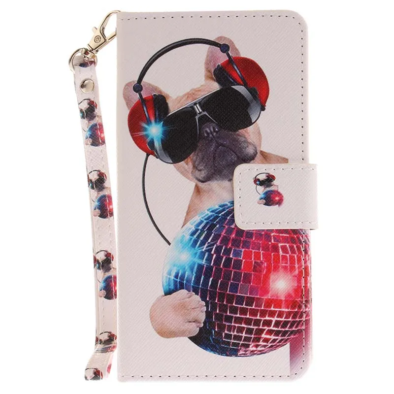 Fashion Dog Кожаный чехол-бумажник с рисунком для iPhone XS, XR, X, 8, 7 Plus, 5, 5S, SE, 6 S, 6, флип-чехол со слотом для карт, чехол для iPhone XS Max, чехлы - Цвет: Fashion Dog