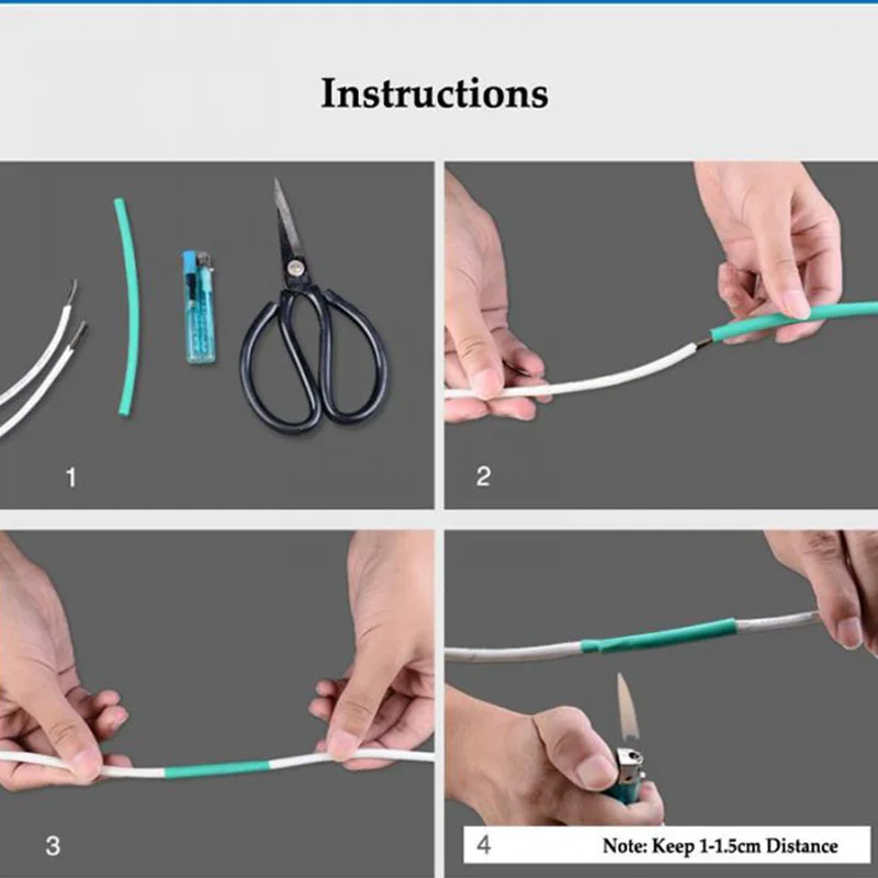 

164Pcs PE Shrinking Assorted Heat Shrink Tube Wire Cable Insulated Sleeving Tubing Set Tool Accessories