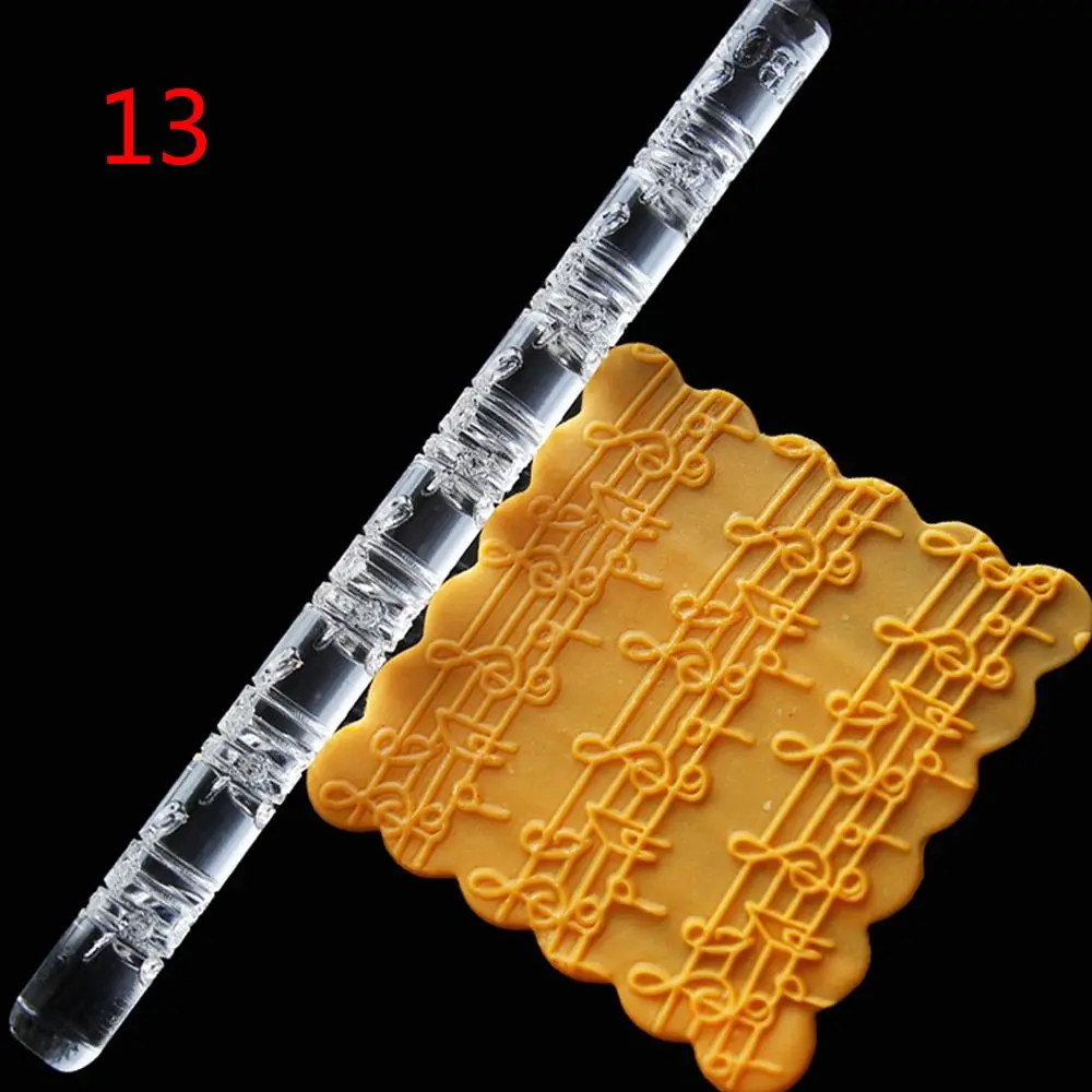 Acrylic Rolling Pin for Fondant Cake - Embossing Pastry Roller Kitchen Baking Tools image 5