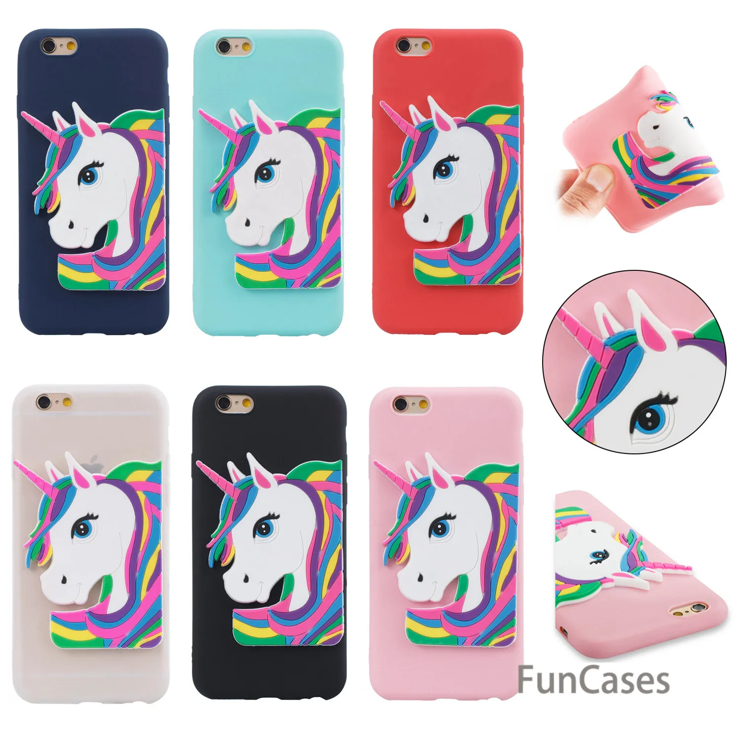 Карамельный чехол для iPhone 6 Plus Capinha Мягкая силиконовая задняя крышка мраморный