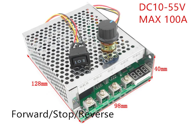 Регулятор скорости щеточного двигателя постоянного тока 12 В 24 36 48 5500 Вт а