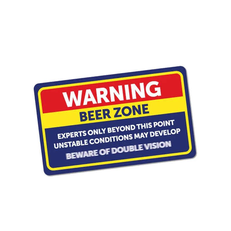 YJZT 13 2 см * 7 9 предупреждающая фотография пивной зоны наклейка из ПВХ 12-1016