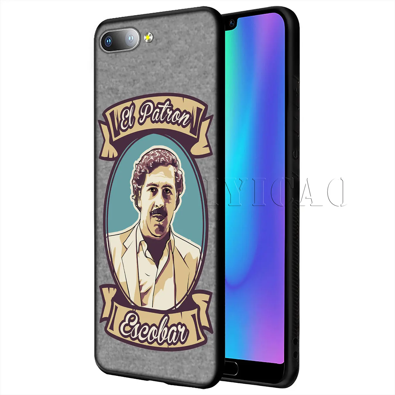 IYICAO Pablo Escobar Lovely Soft Silicone Phone Case for Huawei Y9 Y7 Y6 Prime 2019 Honor 20 8C 8X 8 9 9X 10 Lite 7C 7X 7A Pro |