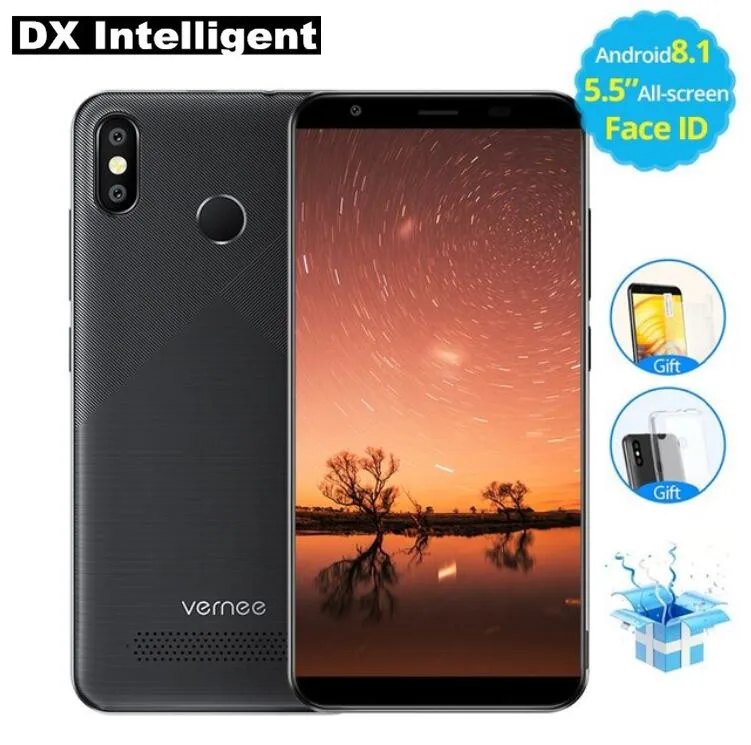 VERNEE T3 PRO 5 дюйма 18:9 полный Дисплей Face ID 4G смартфон MT6739 4 ядра + 3 GB 16 Android 8 1 13MP двойной