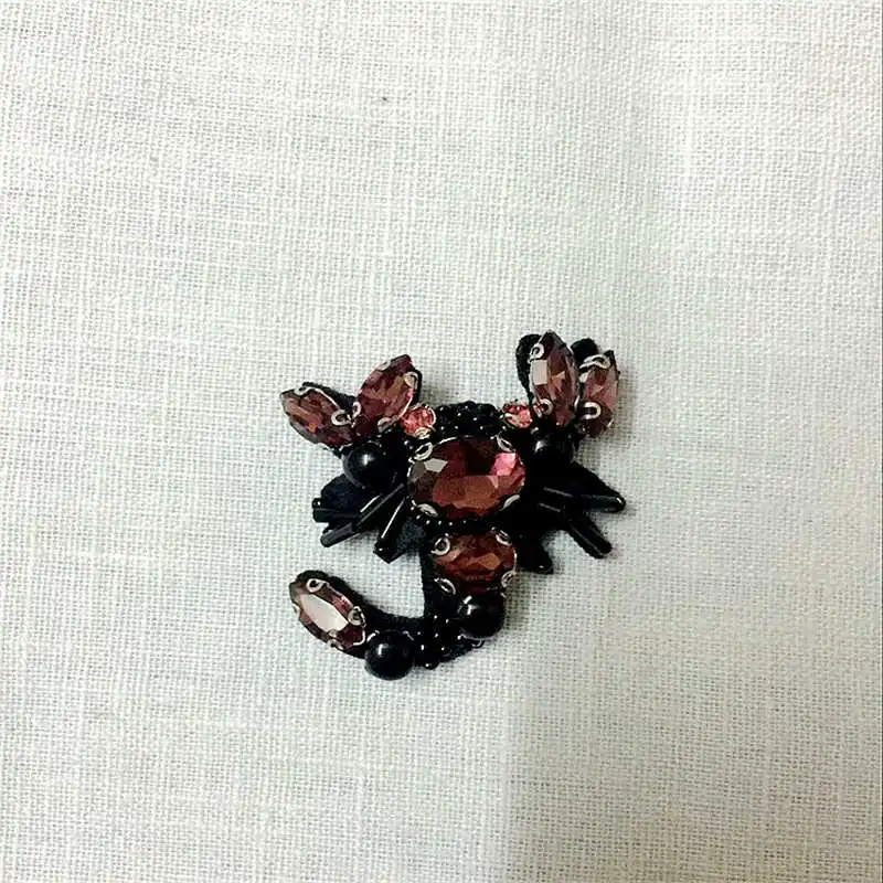 DoreenBeads ручной работы вышитый бисером патч Скорпион в форме животного пришить на