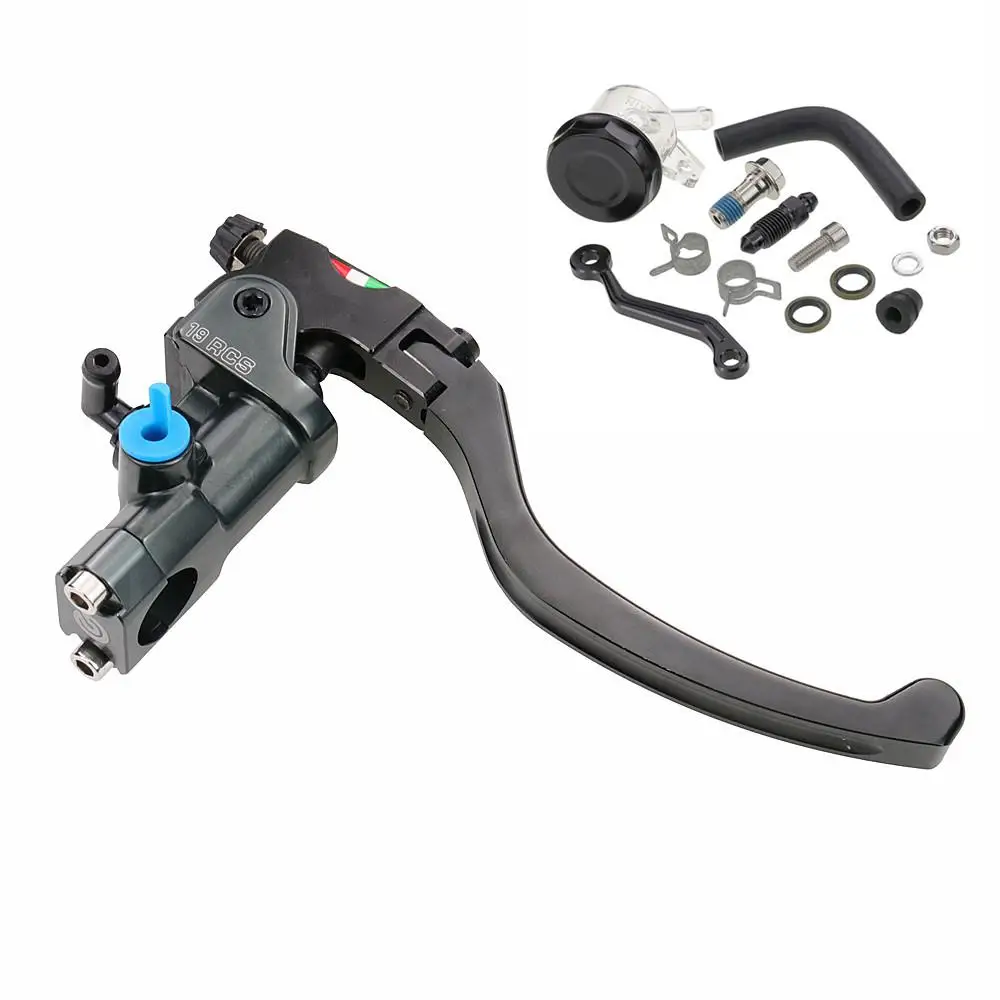 GREY R Мотоцикл 19 Rcs главный тормозной цилиндр 22 мм 7/8 ''универсальный для Honda Yamaha Kawasaki Suzuki - Цвет: GREY R