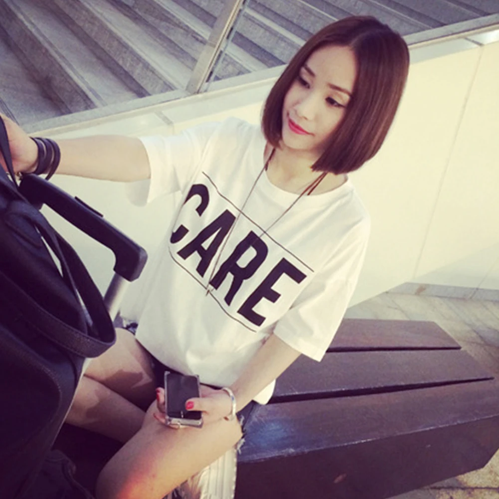 Полиэфирный летний топ для свиданий с подружкой подарок семьи унисекс футболка