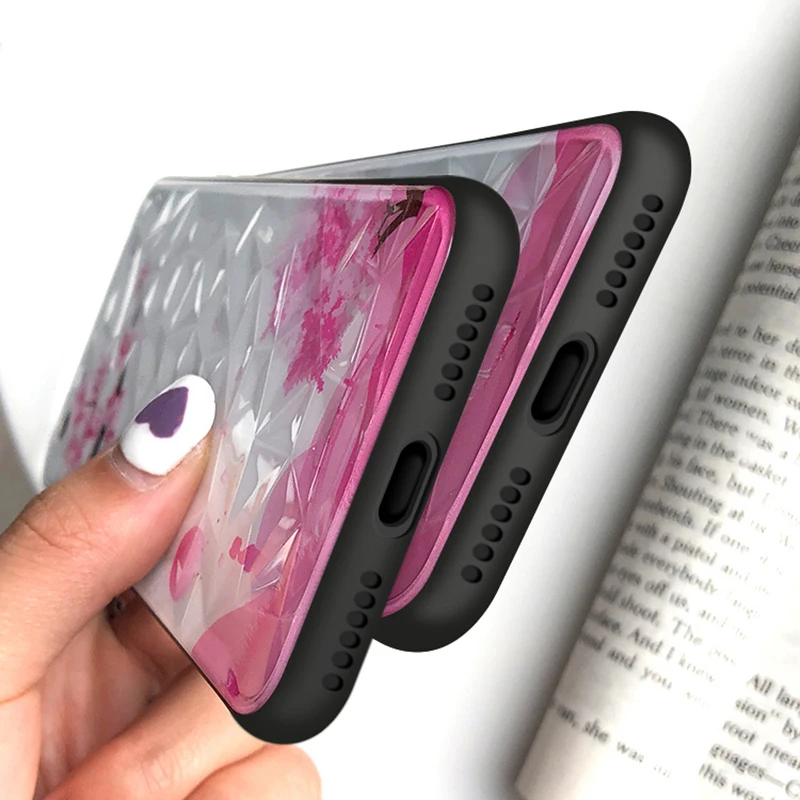 SUEF 3D Diamond Design For iPhone XR Case Hard PC+Soft TPU Phone Bags Cases Fundas Anti-knock Capa |