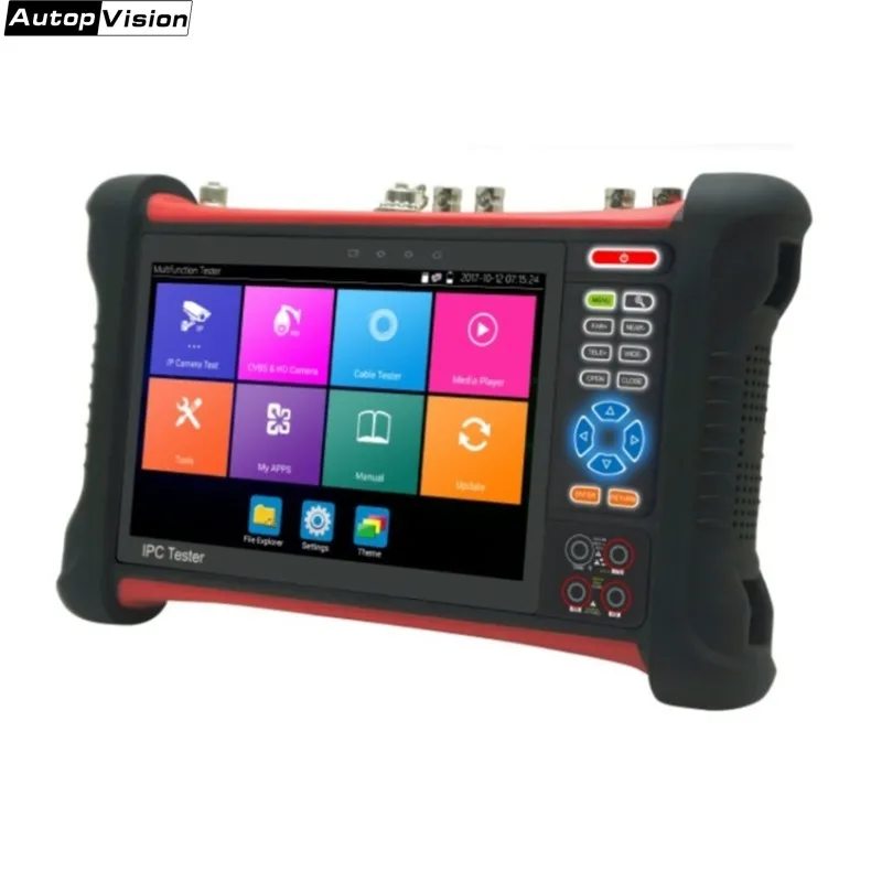 8MP тестер систем Скрытого видеонаблюдения с дисплеем TVI CVI AHD SDI CVBS H.265 тестер камеры с HDMI, TDR, определитель местоположения кабеля, мультиметр ip-аналог камеры testerX7