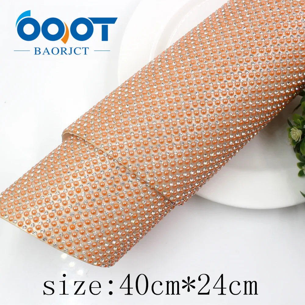 OOOT BAORJCT I-19516-1202, размер 40 см* 24 см, 1 шт., сплошной цвет, горячее сверление, блестки, DIY головной убор, украшение для свадебной вечеринки