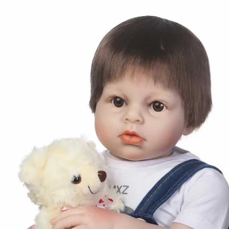 70 см силикона Reborn Baby Doll игрушки 28 дюймов красивый Для мальчиков ясельного
